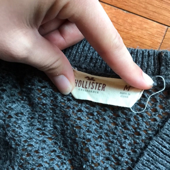 Gray Hollister Cardigan - Picture 2 of 2